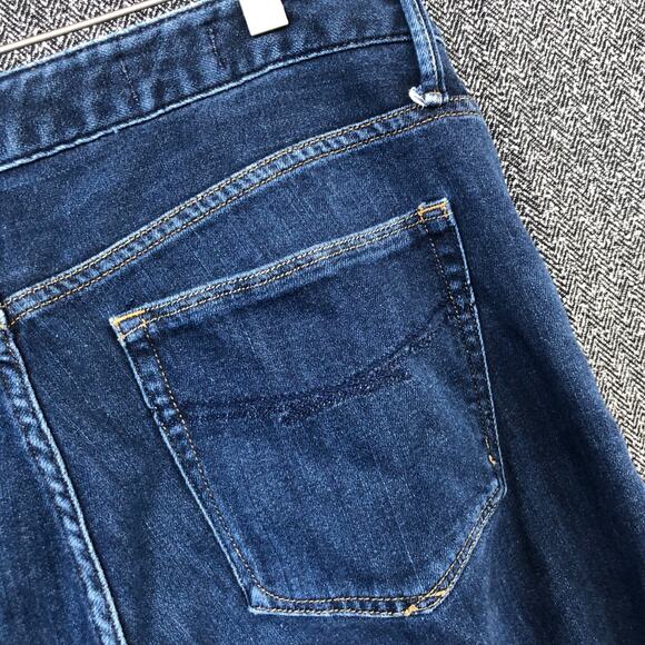 Gap 1969 Women's Long & Lean Straight Jeans Size 31/12R Dark Wash - Picture 4 of 11